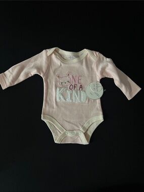 Carter's Light Pink 'One of a Kind' Long-Sleeve Baby Bodysuit